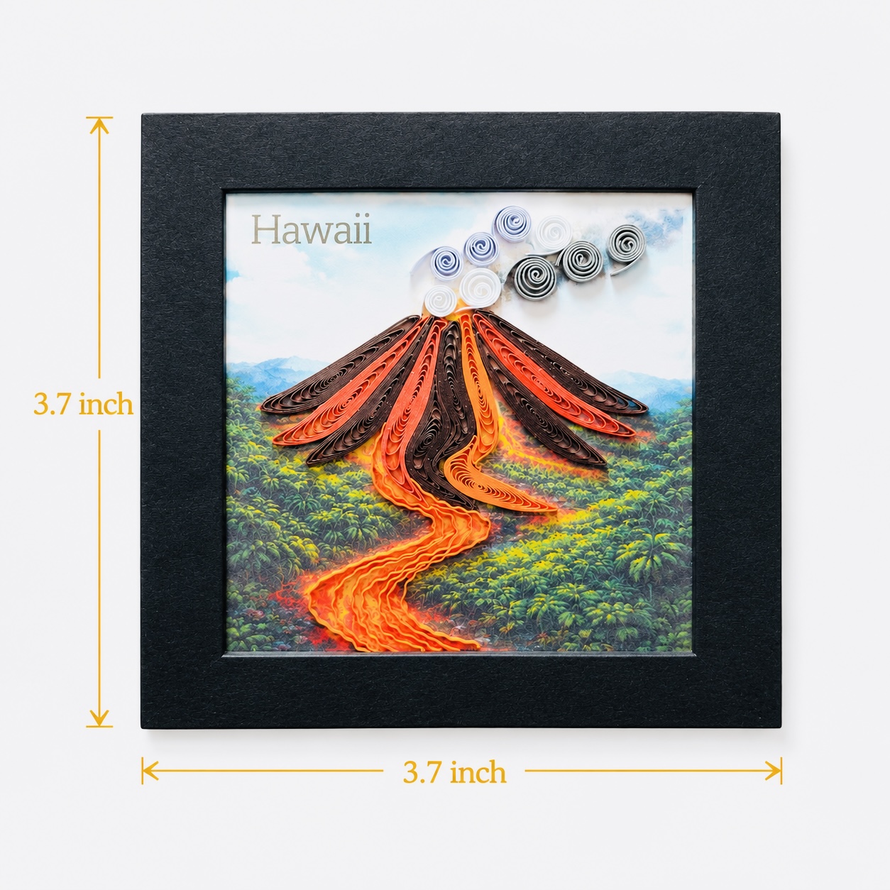 Handcrafted Volcano Quilling Magnet(1)