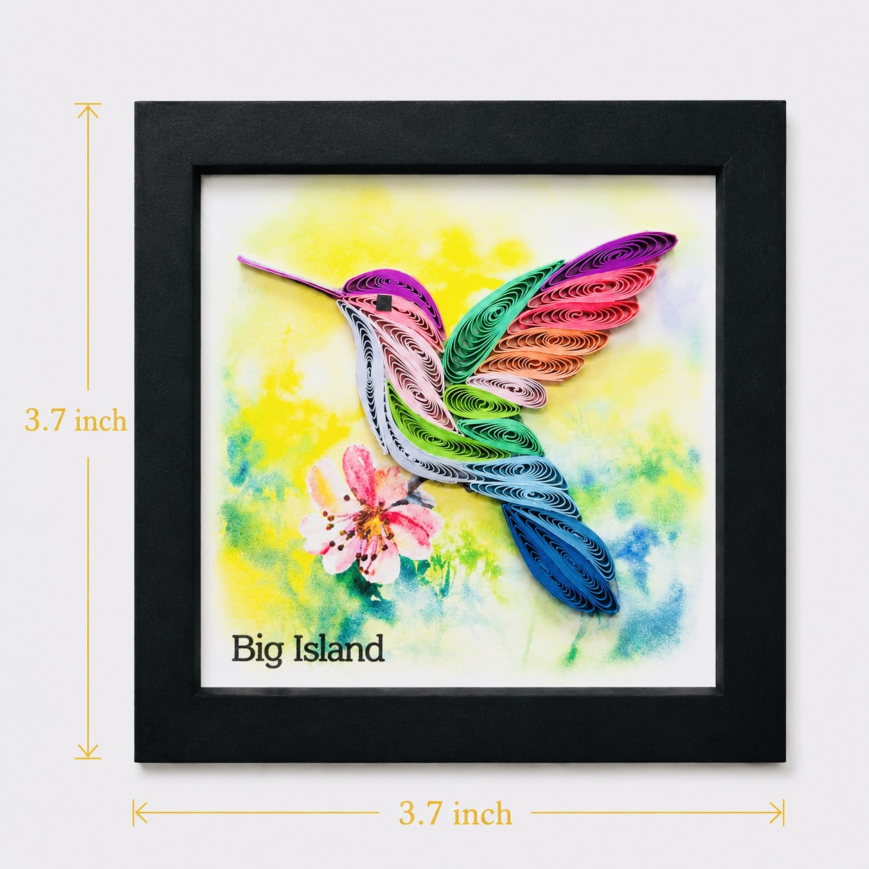 Handcrafted Hummingbird Quilling Magnet(1)