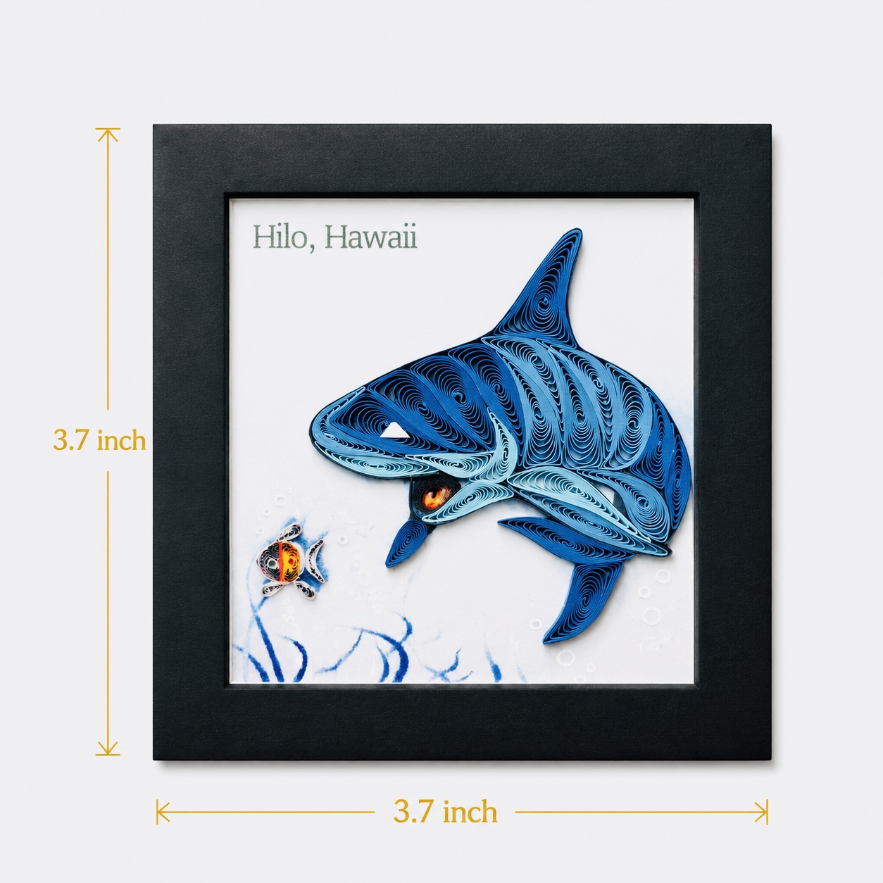 Handcrafted Shark Quilling Magnet