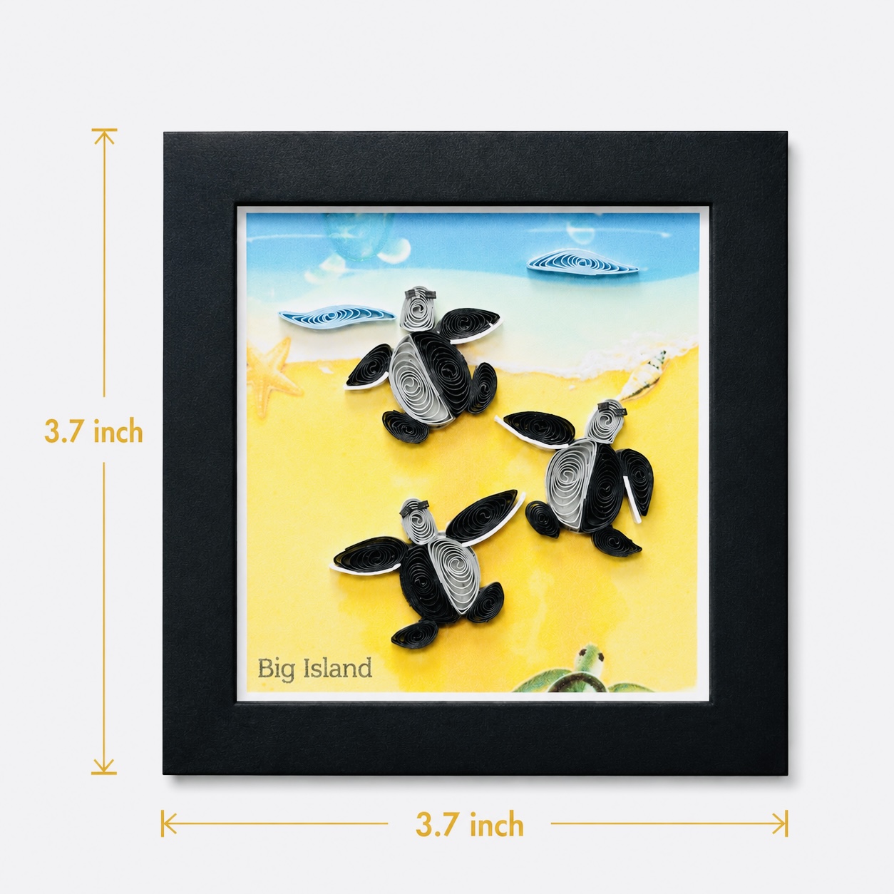 Handcrafted Sea Turtle Quilling Magnet(2)