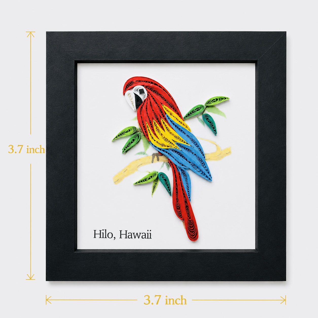Handcrafted Parrot Quilling Magnet