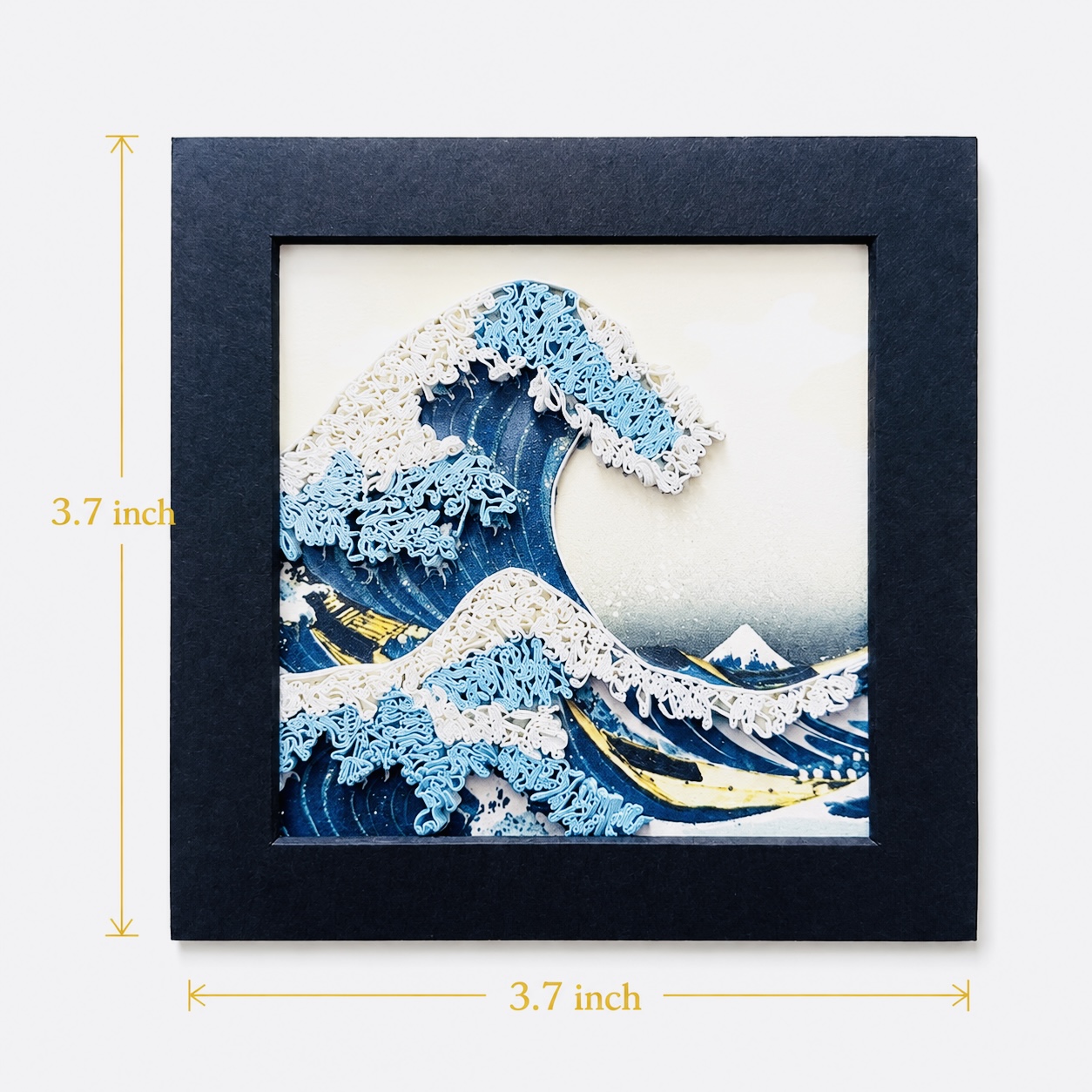 Handcrafted The Great Wave off Kanagawa Quilling Magnet