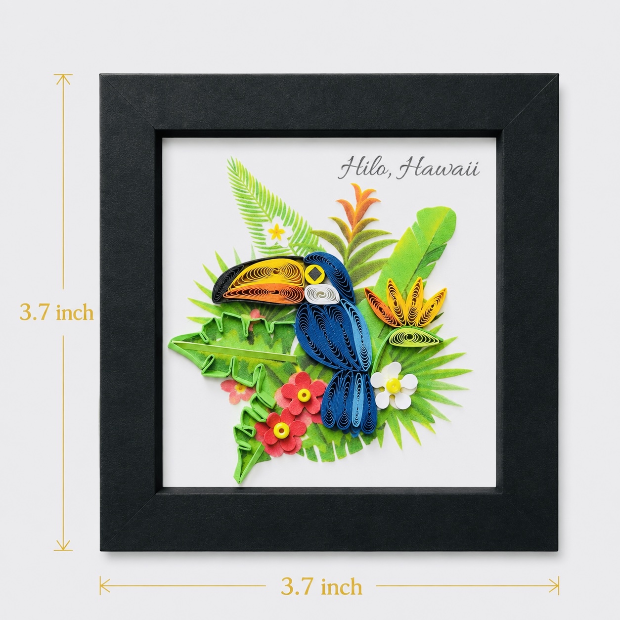 Handcrafted Toucan Quilling Magnet